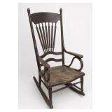 Vintage-Style Wooden Rocking Chair