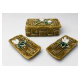 3-Piece Japanese Floral Dish & Box Set
