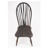 Dark Wood Antique Windsor Chair
