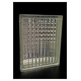 Rectangular Ribbed Glass Panel Block