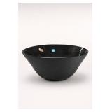 Pier 1 Imports Spanish Black Ribbed Bowl
