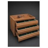 Wooden 3-Drawer Jewelry Chest