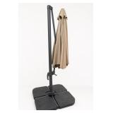 Cantilever Patio Umbrella with Weighted Cross-Base