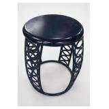 Round Bue Garden Seat/ Side Table