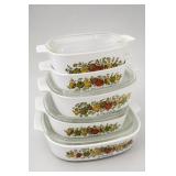 Lot of 4 CorningWare Spice of Life Dishes