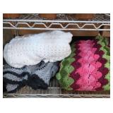 Lot of 3 Crocheted or Knitted Blankets