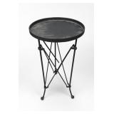 Round Black Metal Table