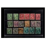 18 U.S. Postage Stamps