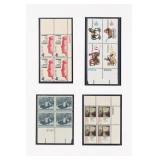 Lot of 4 U.S. Postage Plate Blocks