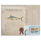Lot of Bill Heimpel Certificate & Bahamas FDC