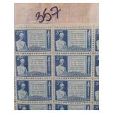 United States Post Office Department Stamp Sheet