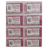 United States Post Office Department Stamp Pane