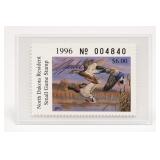 1996 North Dakota Resident $6 Small Game Stamp