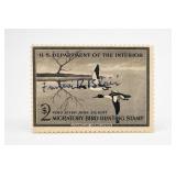 U.S. Department of the Interior Signed Stamp