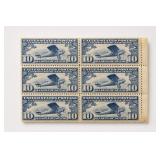 Set of Six United States Post Airmail Stamps