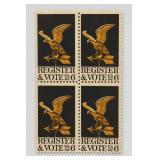 United States Post Office Department Stamp Block