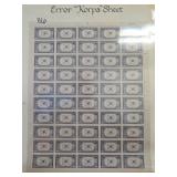 1944 5ï¿½ Korea KORPA Error Sheet