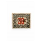 Magyar Kirï¿½lyi Posta 1918 Fiume Postage-Due Stamp