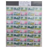 United States Post Office 1969 Stamp Sheet 6ï¿½