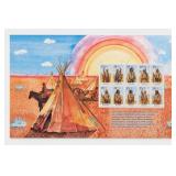 USPS 10-Stamp Panel Native Americans