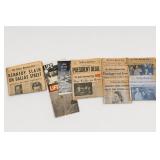 Lot of JFK Newspapers / Man on the Moon More