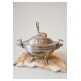 Victorian-Style Lacquered E.P.N.S. Deer Tureen