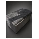 Woven-Look Outdoor Storage Chest