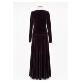 Wind Song Plum Velvet-Like Top and Skirt