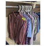 Lot of Plaid Button-Front Shirts Clothing, Size L