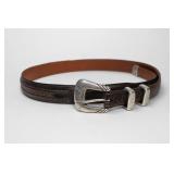 Lucchese Western Leather Belt Garment, Size 38