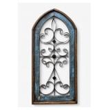 Arched Metal Scrollwork Wall Panel
