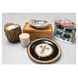 Lot of Decorative Objects, Oriental Accent Plate