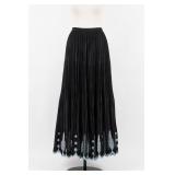Double D Ranch Pleated Embroidered Skirt, Size L