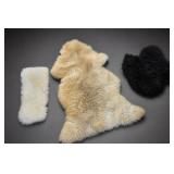 Lot of Fur-Textured Rugs/Pelts