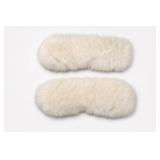 Lot of Two White Furry Pillows