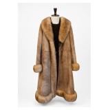 White Eagle Furs Sheepskin Coat, Size Lï¿½XL