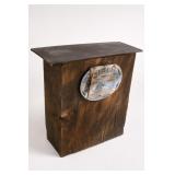 Rustic Wooden Chest/Bench with Be Happy Sign