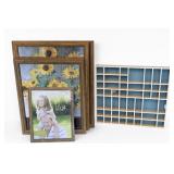 Lot of Mixed Frames .Cubby Display More