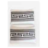 Pair of Woven Geometric Throw Pillows