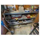 Lot of Workshop Tools and Storage w Shelf Note
