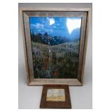 Two Framed Scenic Landscape Pictures