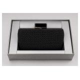 Jessica McClintock Elegant Mesh Clutch, Platinum