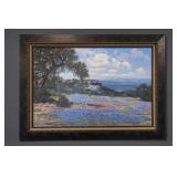 William A. Slaughter Signed #D Bluebonnet Giclee