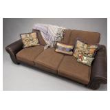 w Sofa Bed with Four Decorative Pillows