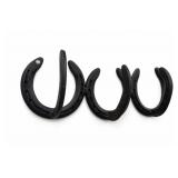 Black Horseshoes Coat Rack