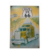 Route US 66 Motel Wall Sign