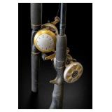 Lot of Fishing Rods with Shakespeare Reels
