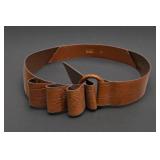 Neiman Marcus Embossed Belt, Size 75