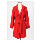 Soft Surroundings Women's Red Coat, Size L