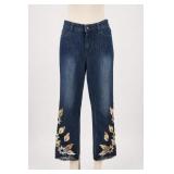 Embellished Floral Jeans by Soft Surroundings 10
